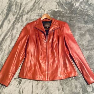 Cole Haan Lambskin Leather Jacket